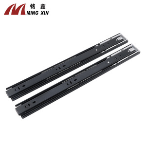 Corredera de cajón Ming Xin 4512 de triple pliegue con resorte y rodamiento silencioso de bolas de acero para muebles de gabinete, venta directa de fábrica - Product Image 5