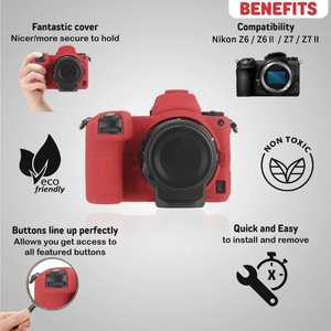 Étui pour appareil photo Z6, Z6II, <span class=keywords><strong>Z7</strong></span>, Z7II - Étui de protection en silicone pour reflex numérique, cage détachable, antichoc, anti-poussière - Product Image 6