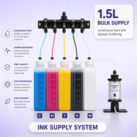 Printer Flatbed UV Ink NUOYU A4 untuk Kartu ID, Kartu PVC, Kartu Keanggotaan, dengan Head XP600, Lebar Cetak 200-300mm, 1440dpi, 5 Warna KCMYW