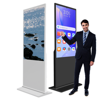 Écran d'affichage numérique vertical 43/49 pouces, système Android/Windows/Linux, luminosité 500-1000 nits, écran totem pour les entreprises