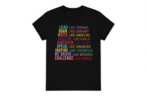 T-Shirt da Donna con Icone Femministe, Vestibilità Regolare, 100% Cotone, Collo Tondo, Casual, per Tutte le Stagioni, Design con Stampa di Lettere - Product Image 1