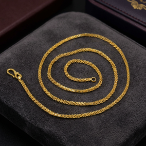 Collar de Cadena con Volantes Chapado en Oro de 14K, 18K, 24K al por Mayor, Diseño Moderno de Cadenas de Latón, Collares de Moda - Product Image 3