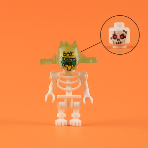 Moc Halloween bộ xương người đàn ông minifigs Thần Chết con số khối xây dựng Kit ma Headgear bộ xương cánh phụ kiện gạch đồ chơi - Product Image 5