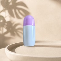 Nouvelle bouteille cosmétique à fond rond de 60 ml avec bille roulante pour emballage