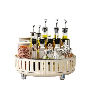 <b>Rotating</b> Kitchen Storage <b>Rack</b> Round 360 Degree Turntable Condiment Organizer Countertop Storage Holder - Product Image 5