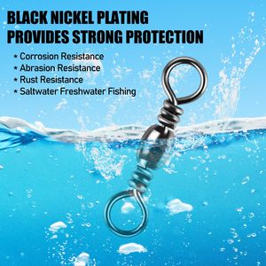 1-20# 1/0-6/0# Wholesale High Quality Cheap Nickel Surface Brass Fishing Barrel Swivel Copper and Iron Fishing Swivel - Product Image 2