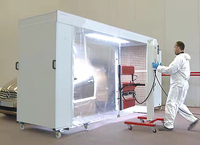 Cabine de peinture mobile portable OEM avec homologation ISO pour la peinture mobile