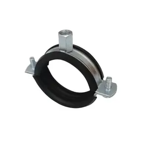 Manufacturer Adjustable Pipe Clamps Double Welded Nut Wall Mount