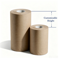 Rouleau de serviettes en papier bleu à alimentation centrale, en pâte vierge, distribution perforée efficace pour les zones commerciales à fort trafic