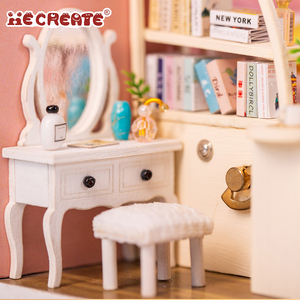 KNWOME Kit de maison de poupée miniature en bois 1:24, design 3D fait main, cadeau idéal pour les adolescentes avec une chambre de rêve, Know Me - Product Image 6