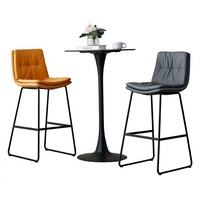 Tabouret de bar en métal de luxe léger pour café, restaurant, centre commercial et espaces commerciaux - Mobilier de bar personnalisable
