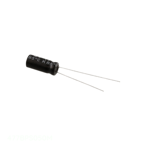 ตัวเก็บประจุ477BPS050M th แบบเรเดียล470 uF แบบมีรู470 uF 20% 50V - Product Image 1