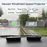 Vjoycar Dropship Speedometer Digital GPS HUD Meter untuk Mobil, Proyektor Kecepatan di Kaca Depan untuk Kendaraan Universal