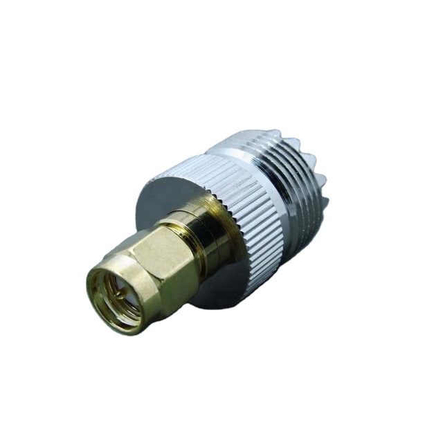 RF Coaxial SMA Male Adapt UHF Female SO239 Connector Rf Coaxial Adapter, for Testing and Measurement Equipment
