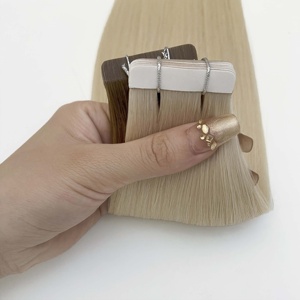 Extensiones de Cabello con Cinta Adhesiva de Doble Cara, Color Piano Birmano, de Larga Duración, 14 Pulgadas para Cabeza Completa - Product Image 2