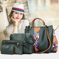 IStapromo Regalos, Bolsos de Mano de PU de Alta Calidad, Juego de 4 Piezas, Bolso de Moda para Mujer, Juego de Bolsos de Gran Capacidad, Bolso Bandolera