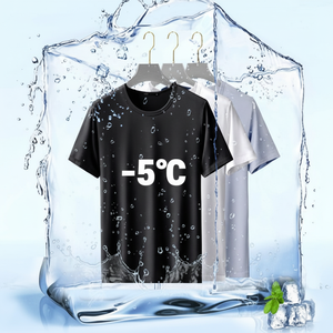 Vitesse Unisex esercizio attivo top maglia ghiaccio fresca manica corta t-shirt con tessuto funzionale per uso quotidiano - Product Image 1