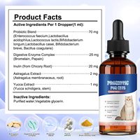 Gouttes Probiotiques OEM&ODM pour Chats et Chiens : Soutien Immunitaire, Enzymes Digestives, Absorption Rapide, Apaise les Troubles Abdominaux, Aide Contre la Diarrhée