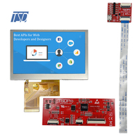 Módulos de Pantalla LCD TFT con Interfaz HMI, Pantalla Capacitiva LCD de 4.3 Pulgadas, Protocolo de Interfaz UART, Resolución 480x272