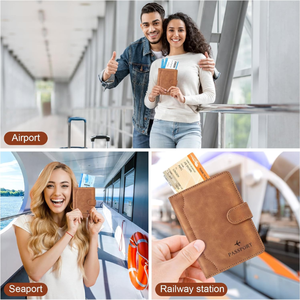 Estuche <span class=keywords><strong>de</strong></span> Viaje para Tarjetas <span class=keywords><strong>de</strong></span> Crédito y Porta Pasaportes <span class=keywords><strong>de</strong></span> Cuero PU con Logotipo Personalizado, Cartera <span class=keywords><strong>de</strong></span> Documentos <span class=keywords><strong>de</strong></span> Viaje Personalizada al por Mayor - Product Image 6