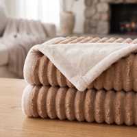 Couverture en flanelle chaude et douillette Sherpa, très populaire, pour chambre à coucher, couverture lestée pour la maison, lavable en machine, pour l'hiver