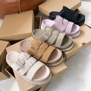 Nouvelles sandales décontractées d'été pour femmes, respirantes, à semelle épaisse et antidérapantes, style mules, pour l'extérieur - Product Image 1