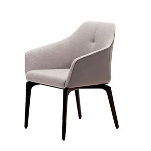 Chaise de salle à manger personnalisable en bois de frêne nordique et cuir, pour la maison et les restaurants - Design moderne, mobilier d'intérieur, revêtement souple - Product Image 5