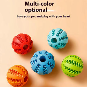 Venta al por mayor de accesorios de limpieza para mascotas ultra indestructibles bola cepillo de dientes tratar bola perros comida dispensadora entrenamiento masticar Juguetes - Product Image 2