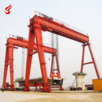 Grue portique électrique à double poutre de 20-100 tonnes, mobile, avec certificat CE, PLC, boîte de vitesses, roulement et moteur – Fournisseur chinois