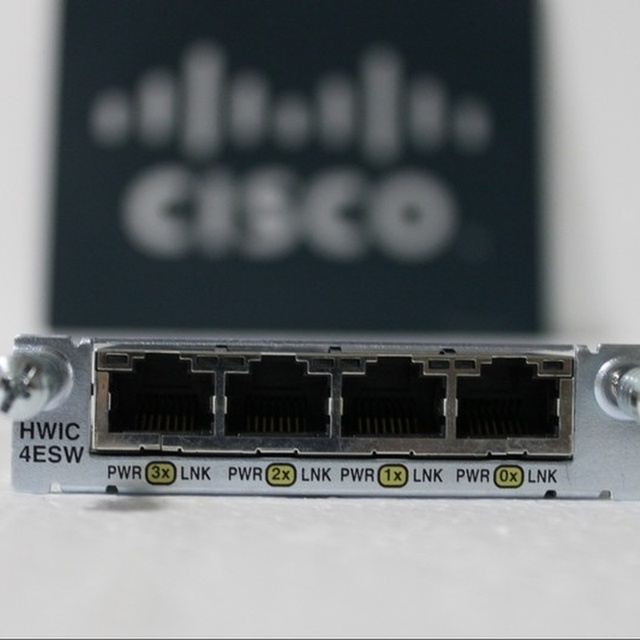 HWIC-4ESW 4-Port 10/100 Ethernet Switch Interface Card for Plc