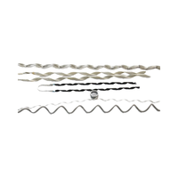 Tiges d'armure préformées en aluminium, raccords de protection de conducteurs hélicoïdaux pour lignes de transmission aériennes