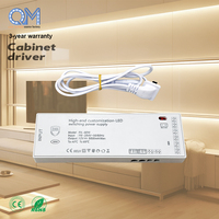 Transformateurs LED pour meubles et armoires 36W 60W 100W, AC100-265V vers DC24V, pour bande lumineuse de placard à intensité variable