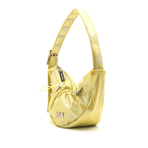Sac fourre-tout jaune fluo populaire avec sangle à œillets pour une utilisation en bandoulière bidirectionnelle - Product Image 5