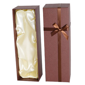 Biểu Tượng Tùy Chỉnh Cứng Nhắc Carton Rượu Vang Đỏ Chai Duy Nhất Hộp Ribbon Trang Trí Nước Hộp Thủy Tinh Hình Chữ Nhật Carton Với Pe Khay Được Xây Dựng Trong - Product Image 1