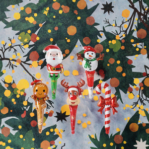 <strong>Professional</strong> Manufacture Inflatable Christmas Handheld Stick <strong>Balloons</strong> for Children's New Year Party - Product Image 3
