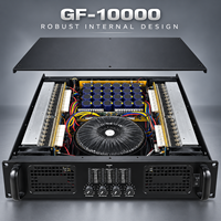 Profesyonel 4 Kanallı Ses Amplifikatörü 1000W Kanal Başına Sınıf H 2U Yüksek Güçlü Amfi Canlı Performans Konser PA Sistemi için