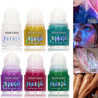 Highlight Waterproof Glitter Roll Easy Application Hydrating Jelly Long Lasting 20g Party Makeup Festival Look OEM Custom LOGO