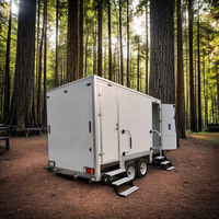 2024 Personnalisé Public VIP Toilette Remorque Portable Événement De Luxe Toilettes Extérieure Caravane Douche En Acier Toilette Mobile Salle De Bains