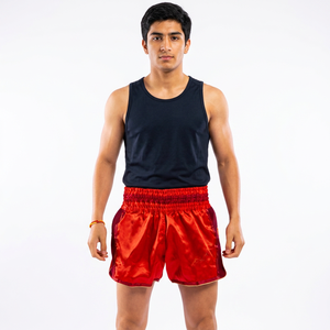 <b>Polyester</b> Material Made Training Wear Muay Thai Shorts Regular Length Muay Thai Shorts in Reasonable Prices - Product Image 1