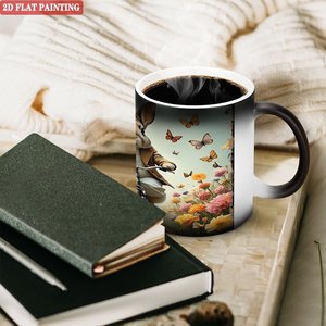 Taza Personalizada con Foto, 11 oz, Cerámica Negra Esmerilada, Taza Mágica que Cambia de Color con el Calor - Product Image 3