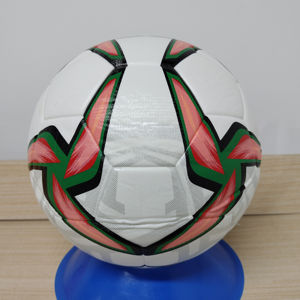 Ballon de football professionnel personnalisé de qualité supérieure, vessie en caoutchouc, cuir PU thermocollé pour usage intérieur/extérieur - Entraînement sportif en équipe - Product Image 3