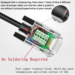 DB9 Breakout nối, solderless vỏ kim loại RS232 D-SUB nối tiếp đến 9-pin cổng thiết bị đầu cuối Nữ adapter nối Breakout Board - Product Image 3