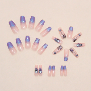 Nueva llegada <span class=keywords><strong>Halloween</strong></span> calavera araña diseño medio ataúd <span class=keywords><strong>uñas</strong></span> postizas <span class=keywords><strong>Halloween</strong></span> acrílico prensa <span class=keywords><strong>uñas</strong></span> para dedos ABS al por mayor - Product Image 5