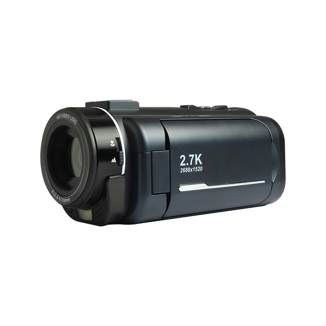 Professional Video Camcorder 2.7K Camera Vlog Video Photography 18X Digital Video Camera IR Night Vision for Live Streaming