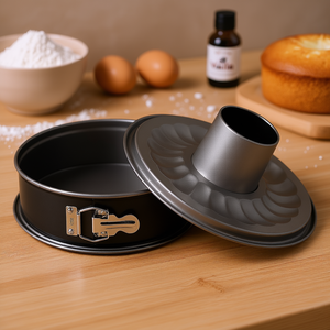 Moule à charnière Inspiration avec base tubulaire, diamètre 8 cm, 26 cm, noir, lot de 2 pièces - Product Image 3