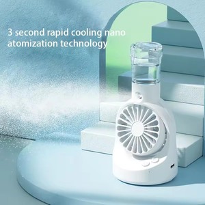 Nouveau ventilateur pulvérisateur F6, ventilateurs portables à main pour étudiants, enfants, extérieur, maison, bureau, mini ventilateur, ventilateur à main avec humidification par pulvérisation, été - Product Image 4