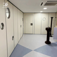 Rail en aluminium personnalisé mur mobile cloison pliante mur coulissant insonorisé en bois mdf pour hôtel