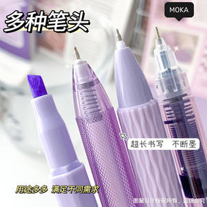 Kuas B-09070 siswa level tampilan tinggi untuk Cepat Kering pena tekan tinta hitam paket pena netral kepala ST grosir - Product Image 5