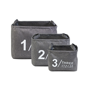 Paniers de rangement pliables multifonctionnels en tissu polyester tissé, durables, imperméables, à double poignée, en acier inoxydable 2023, pour vêtements - Product Image 1
