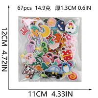 Mini Patchs Brodés Thermocollants Motifs Cerise, Voiture, Fleur, Arc-en-ciel, Cœur pour Accessoires DIY